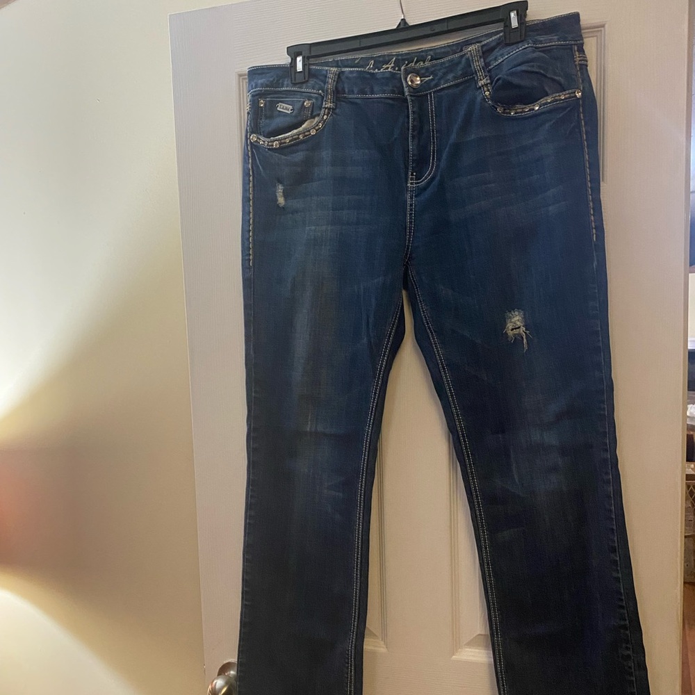 LA Idol Jeans. Bling  Size 17